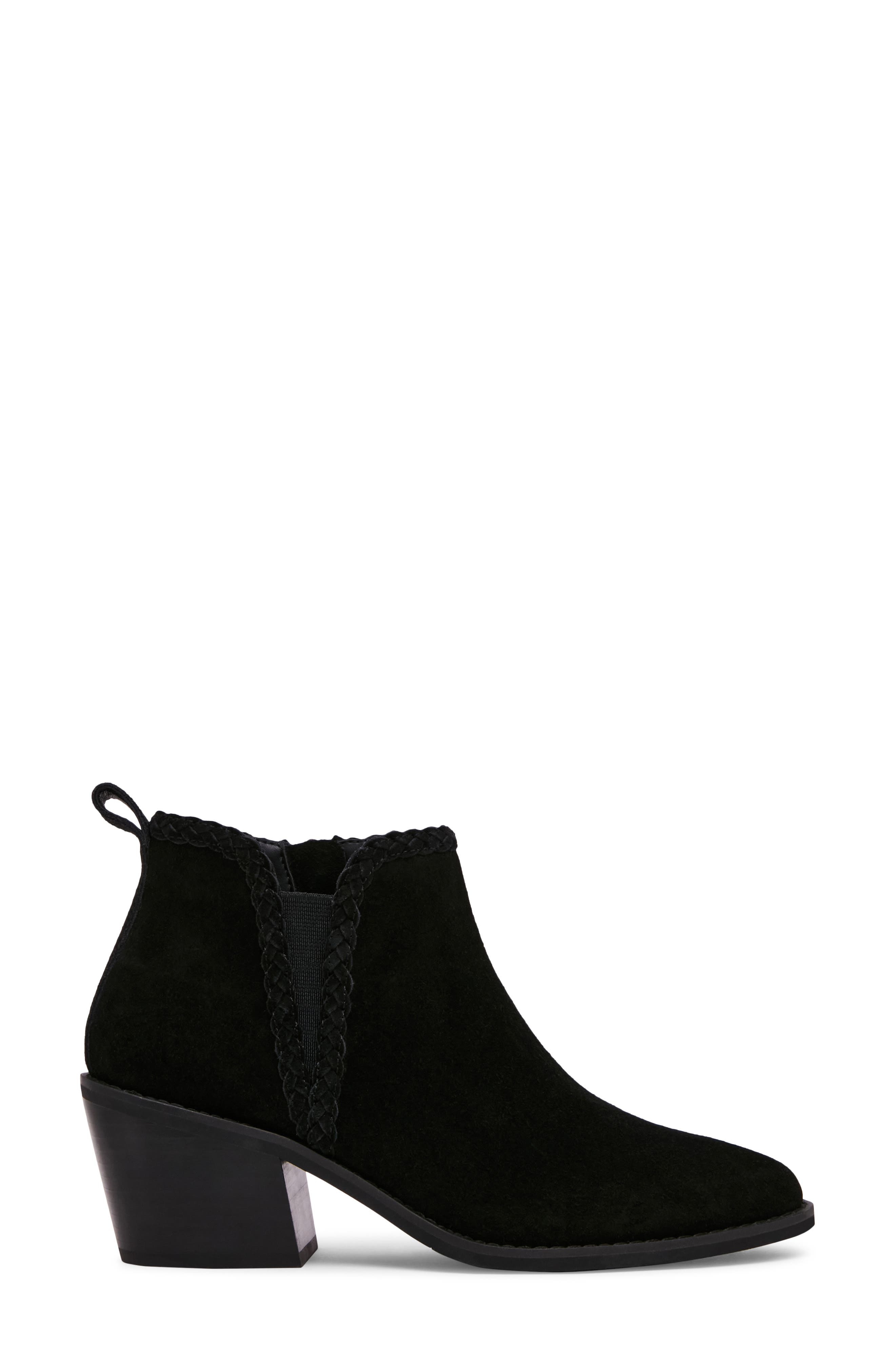 Temple Waterproof Ankle Bootie, Alternate, color, BLACK SUED