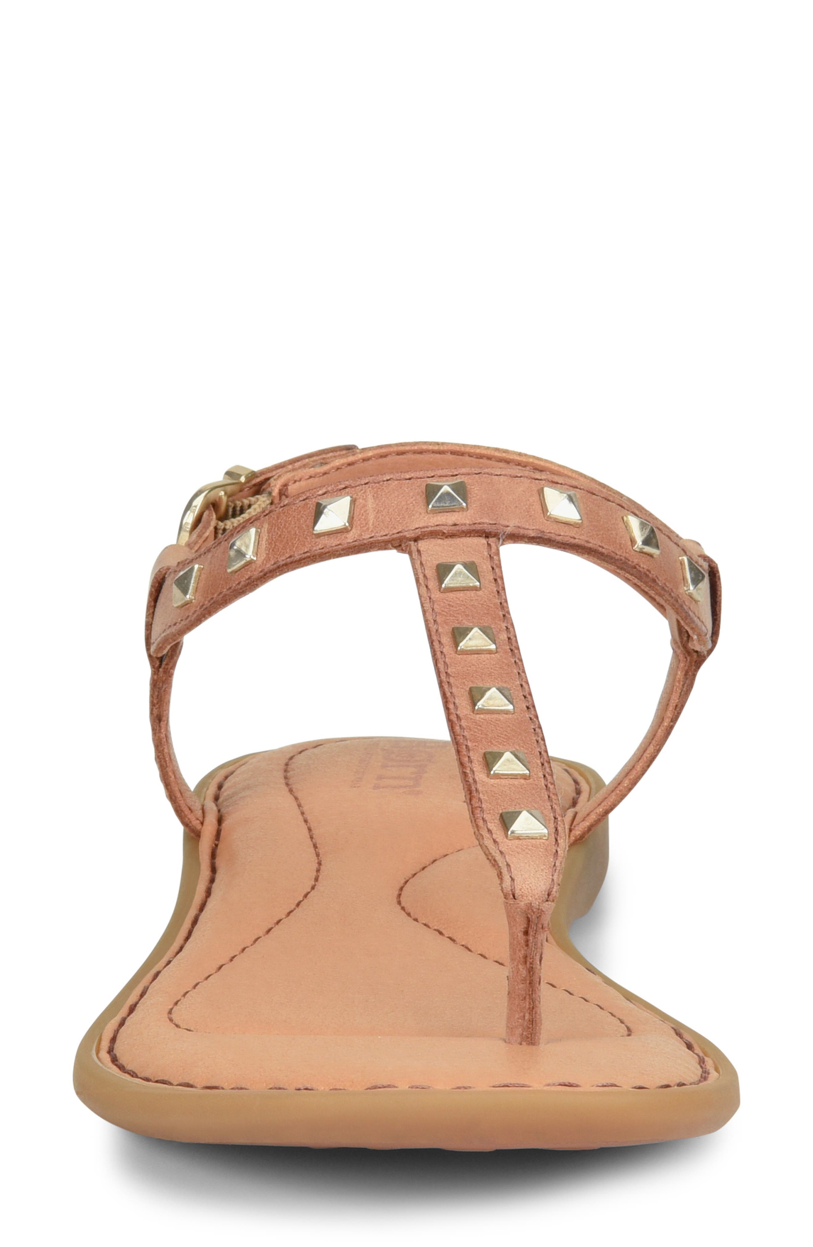 Adana Studded Sandal, Alternate, color, BROWN LEATHER