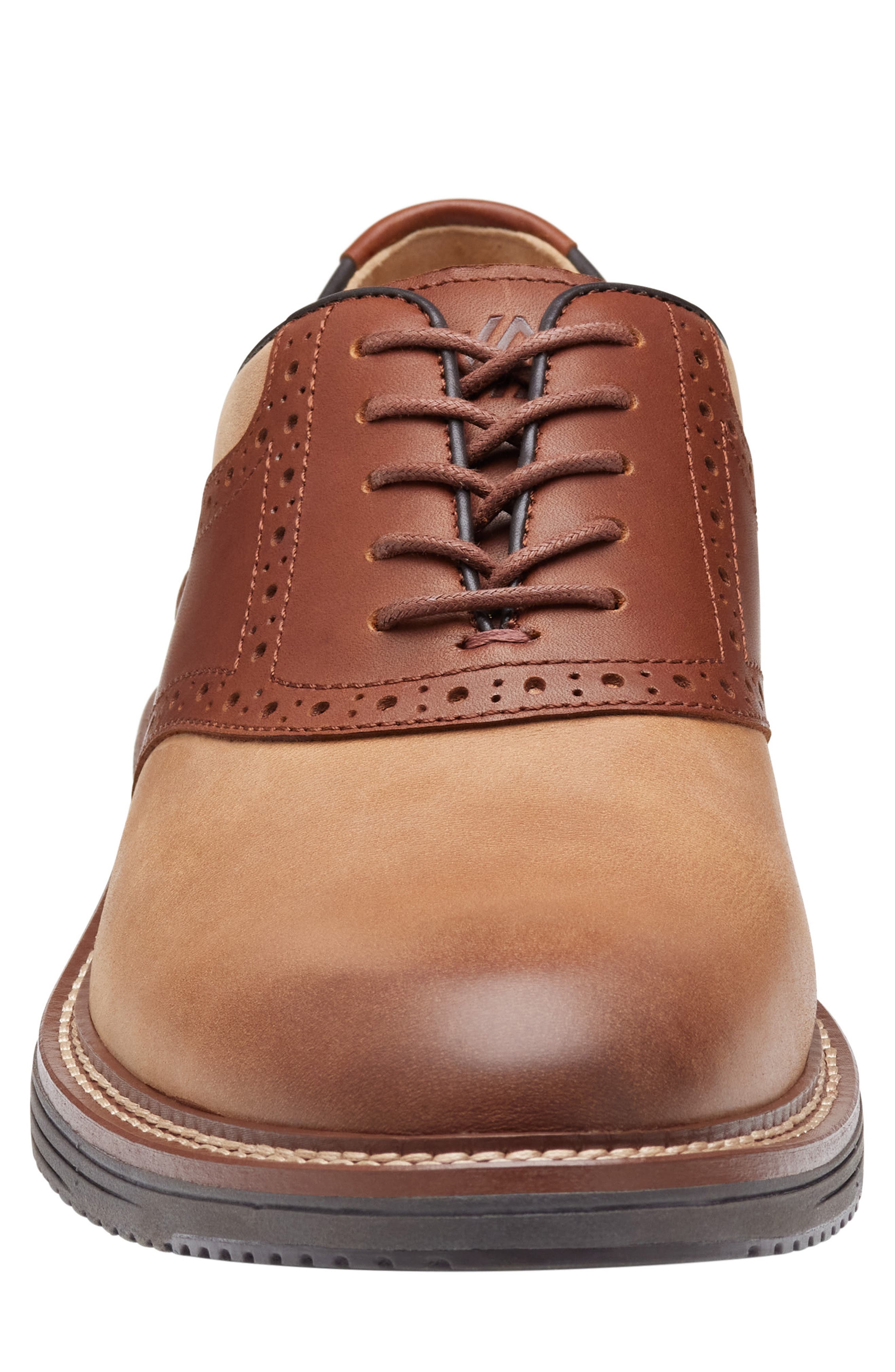 Johnston 
Murphy Upton Saddle Shoe, Alternate, color, Tan Oiled/ Tan Full Grain