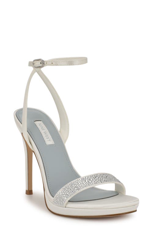 Nine West Zadien Womens Dressy Open Toe Pumps In Off White