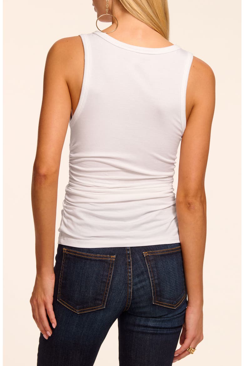 Jacey Scoop Neck Top, Alternate, color, WHITE
