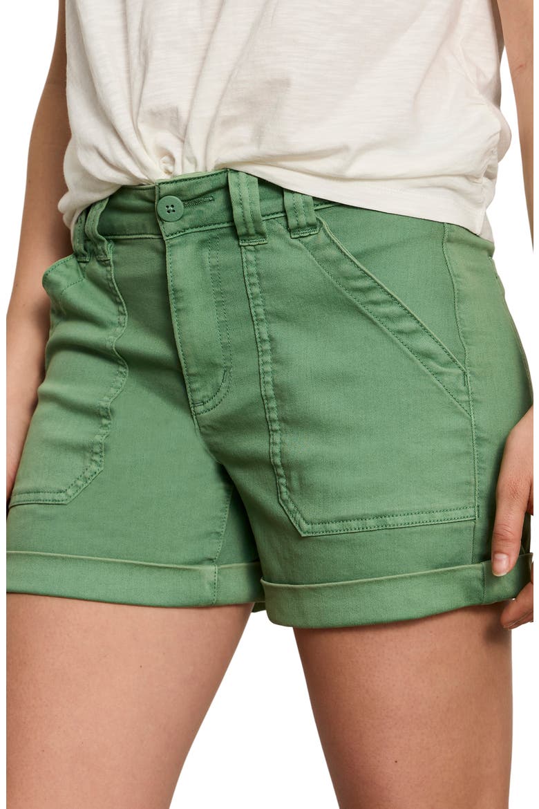 Wander On Denim Shorts, Alternate, color, GREEN JUICE