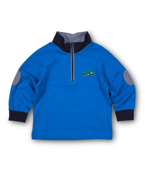 Knit Raglan 1/2 Zip Shirt With Train (Toddler, Little Kid)