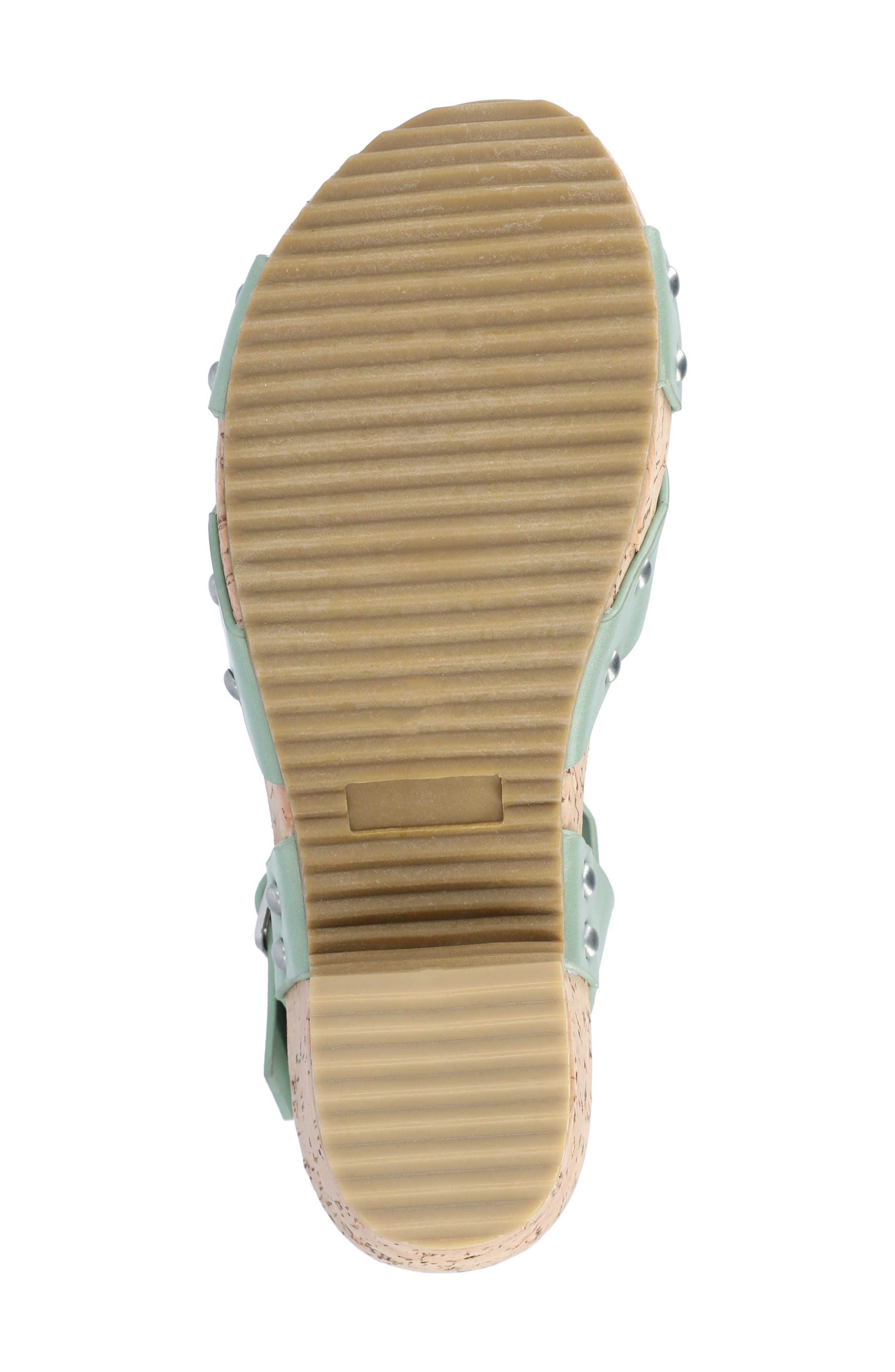 Platform Sandal, Alternate, color, GREEN