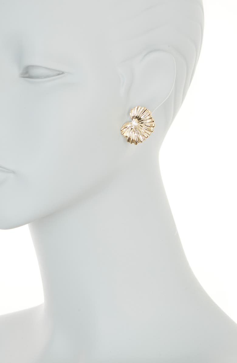 Sterling Forever Phoenix Stud Earrings, Alternate, color, Gold