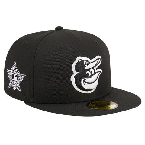 Men's New Era Black Baltimore Orioles Logo 59FIFTY Fitted Hat