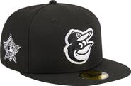 New Era Men's New Era Black Baltimore Orioles Logo 59FIFTY Fitted Hat
