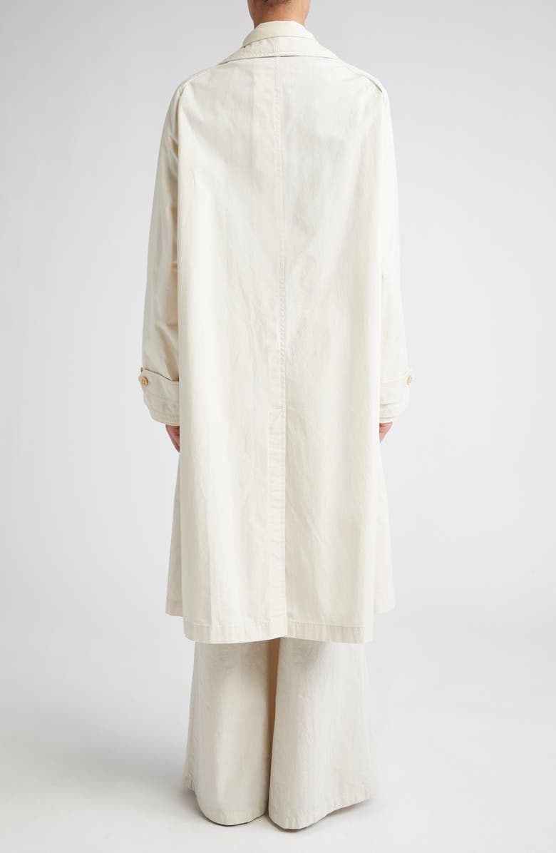 Maison Margiela Layered Gabardine Trench Coat, Alternate, color, Ivory