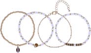 Hallmark Game Day 4pc Football Bracelet Set