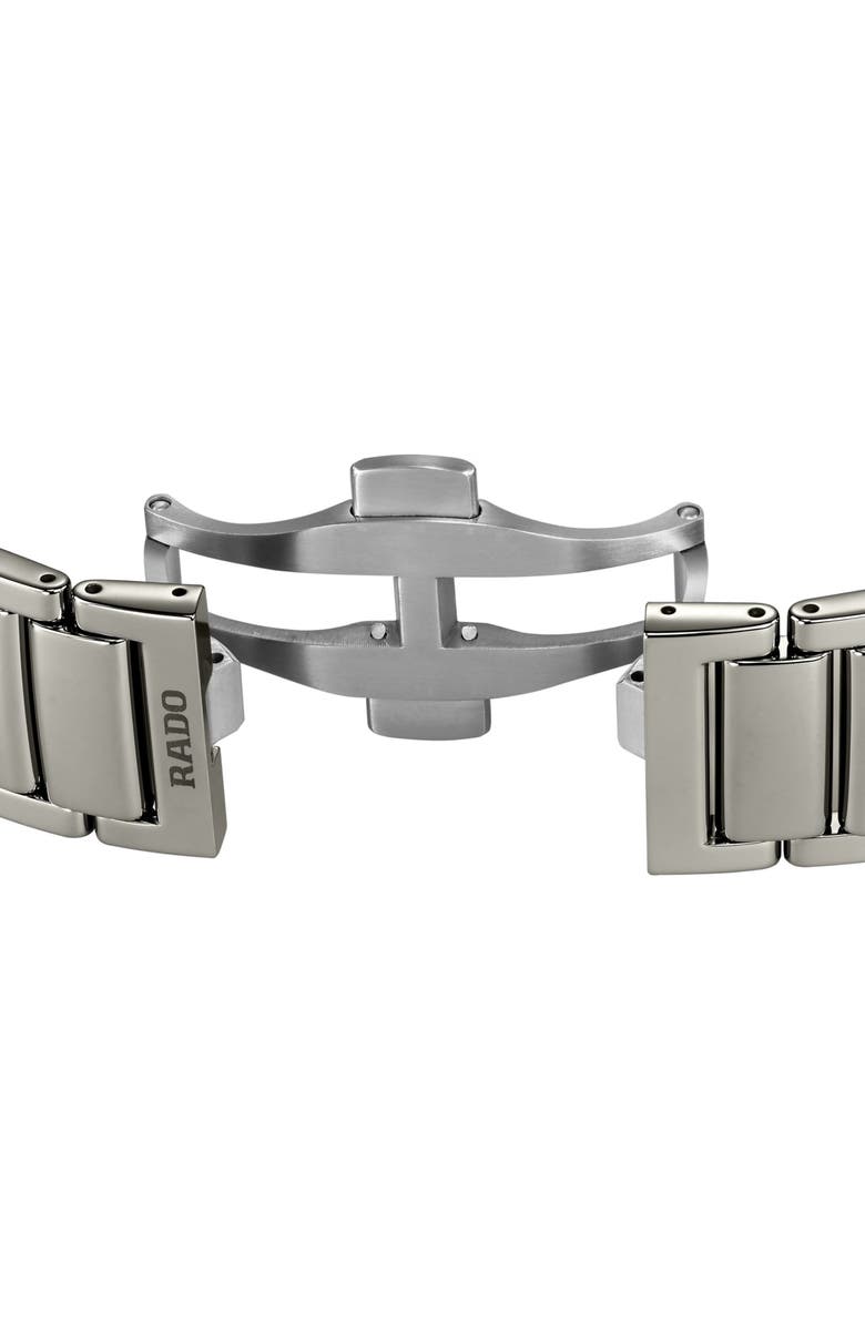 RADO True Square Automatic Skeleton Bracelet Watch, 38mm, Alternate, color, 
