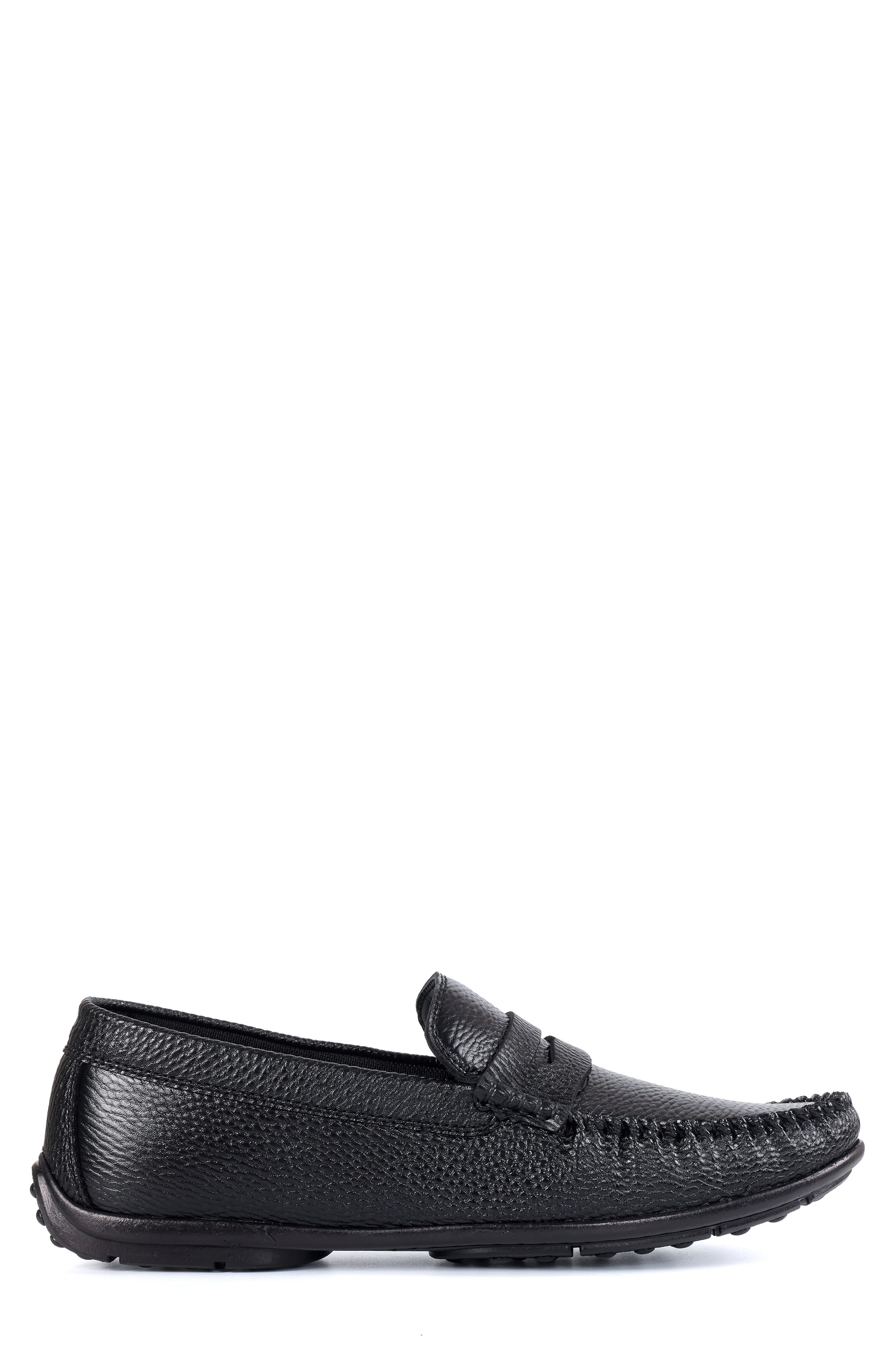 Brentwood Penny Driving Loafer, Alternate, color, BLACK