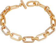 GUESS Crystal Link Toggle Bracelet