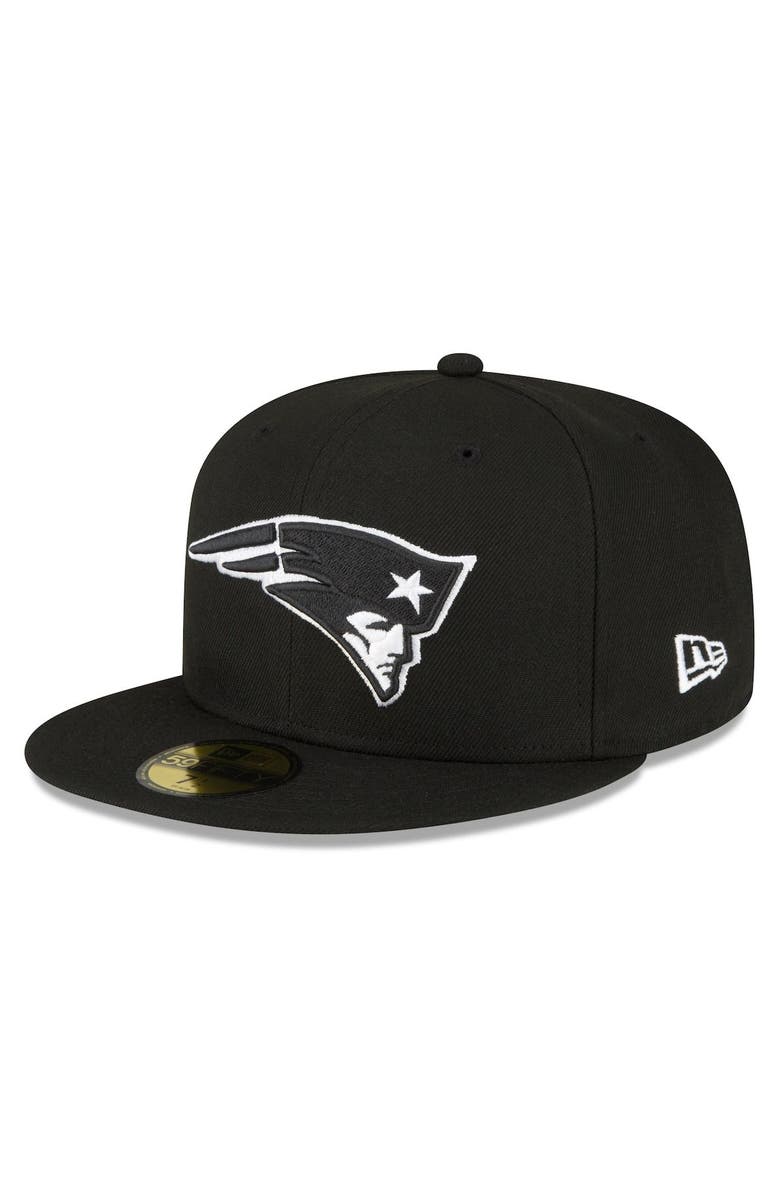 New Era Men's New Era Black New England Patriots Super Bowl XXXVI Side Patch 59FIFTY Fitted Hat, Alternate, color, 
