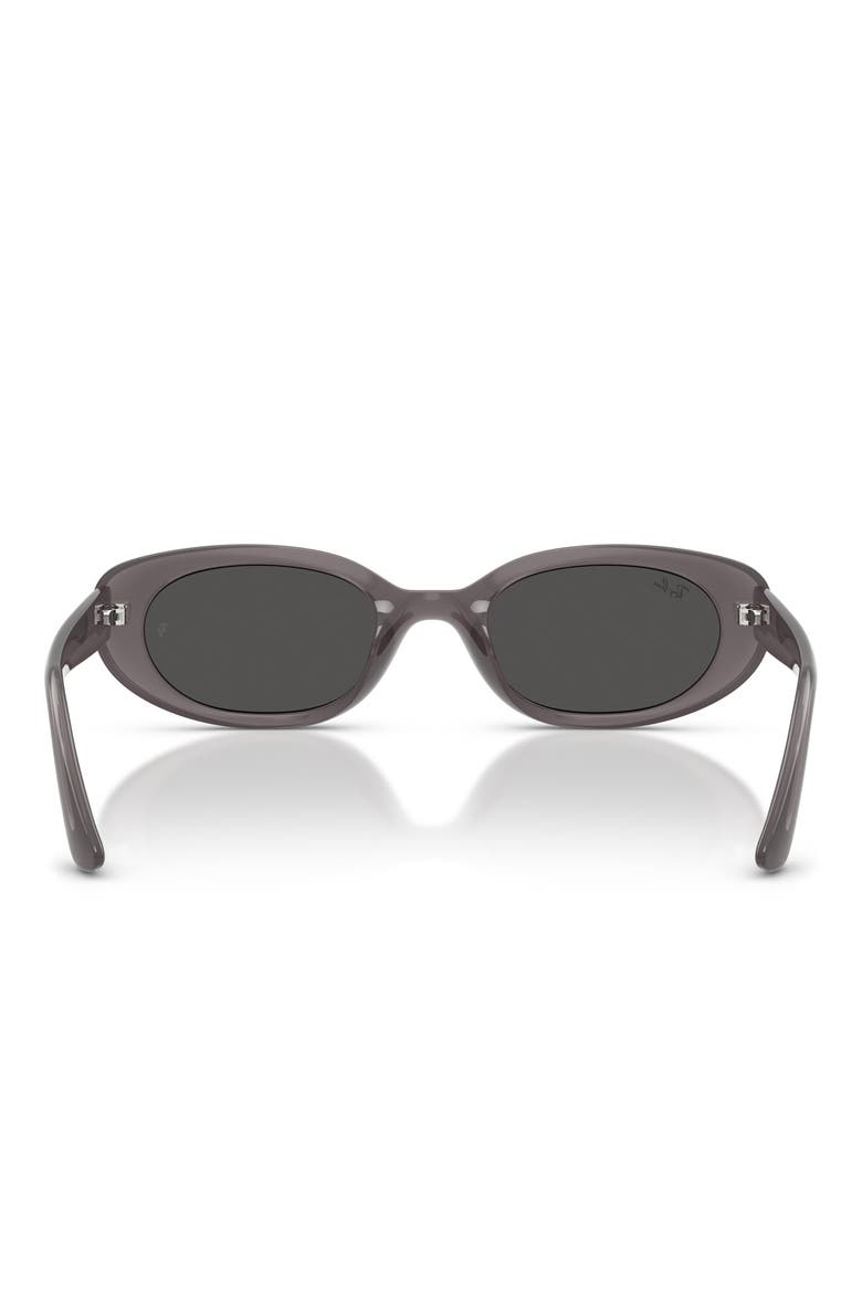 53mm Pillow Sunglasses, Alternate, color, TRANSPARENT DARK GREY