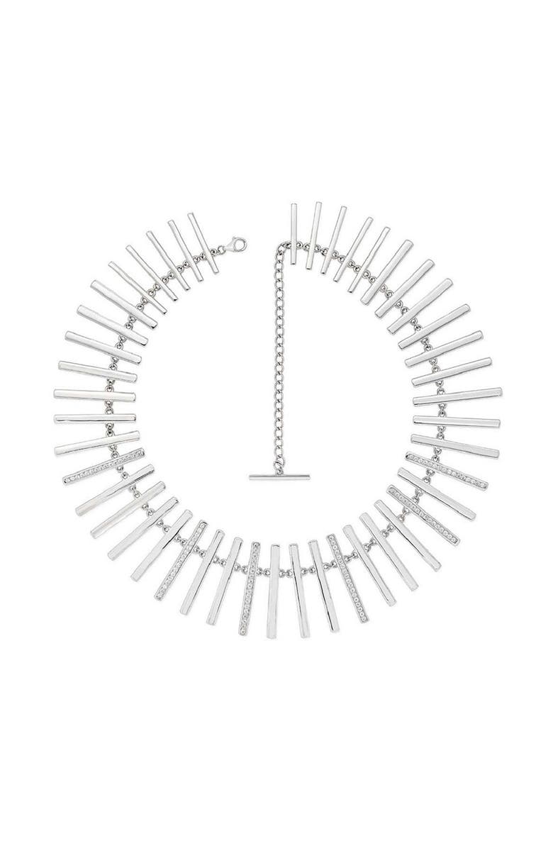 Lucy Quartermaine Large Key Necklace, Main, color, Sterling Silver