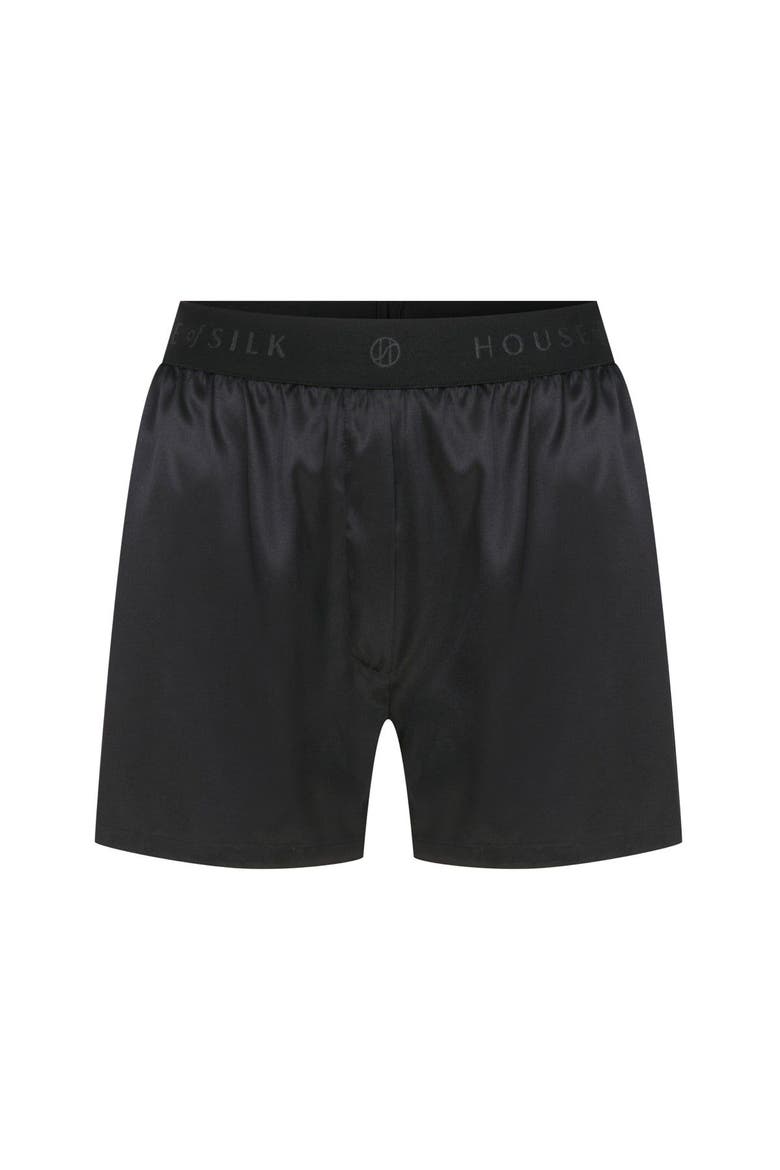 Unisex Silk Boxer, Main, color, Black