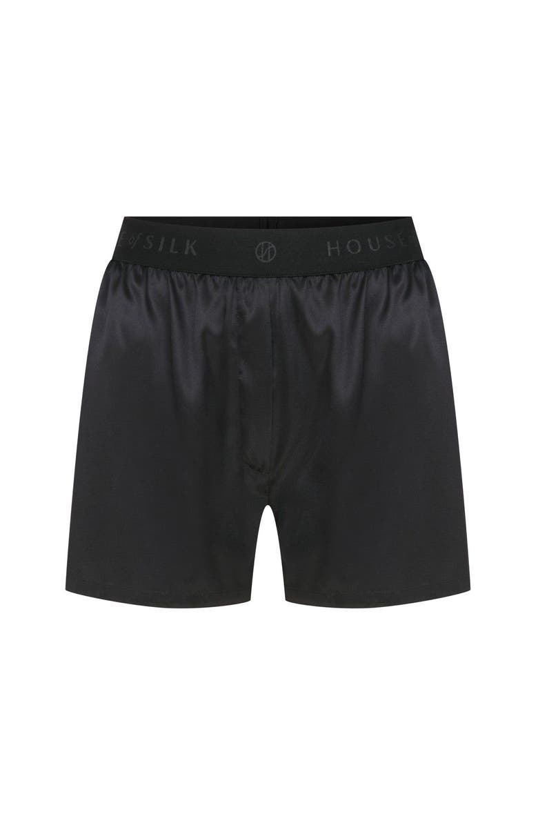 House Of Silk Unisex Silk Boxer, Main, color, Black