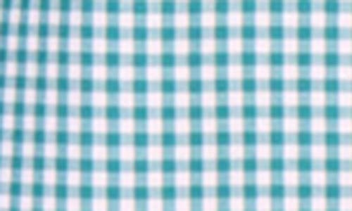Tailorbyrd Signature Gingham Print Performance Button Down Shirt In Blue