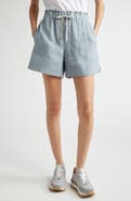 Eleventy Drawstring Linen Shorts