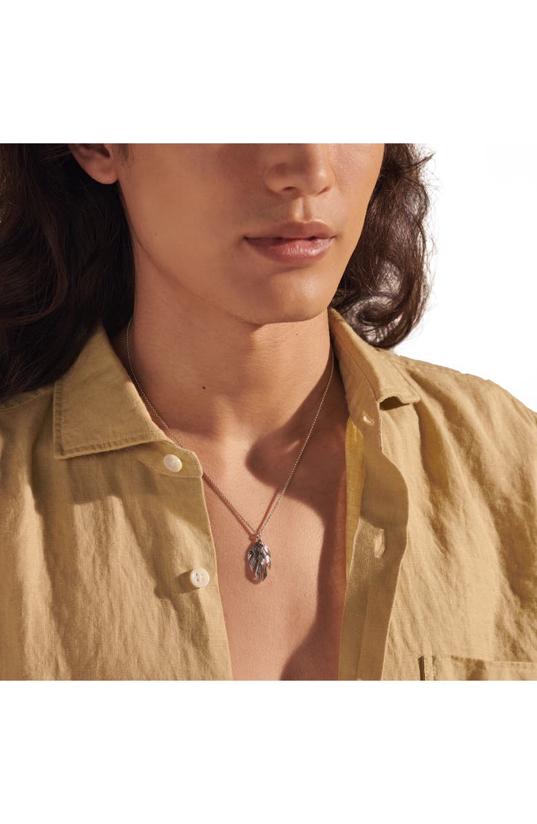 John Hardy Bamboo Woven Pendant Necklace, Alternate, color, 