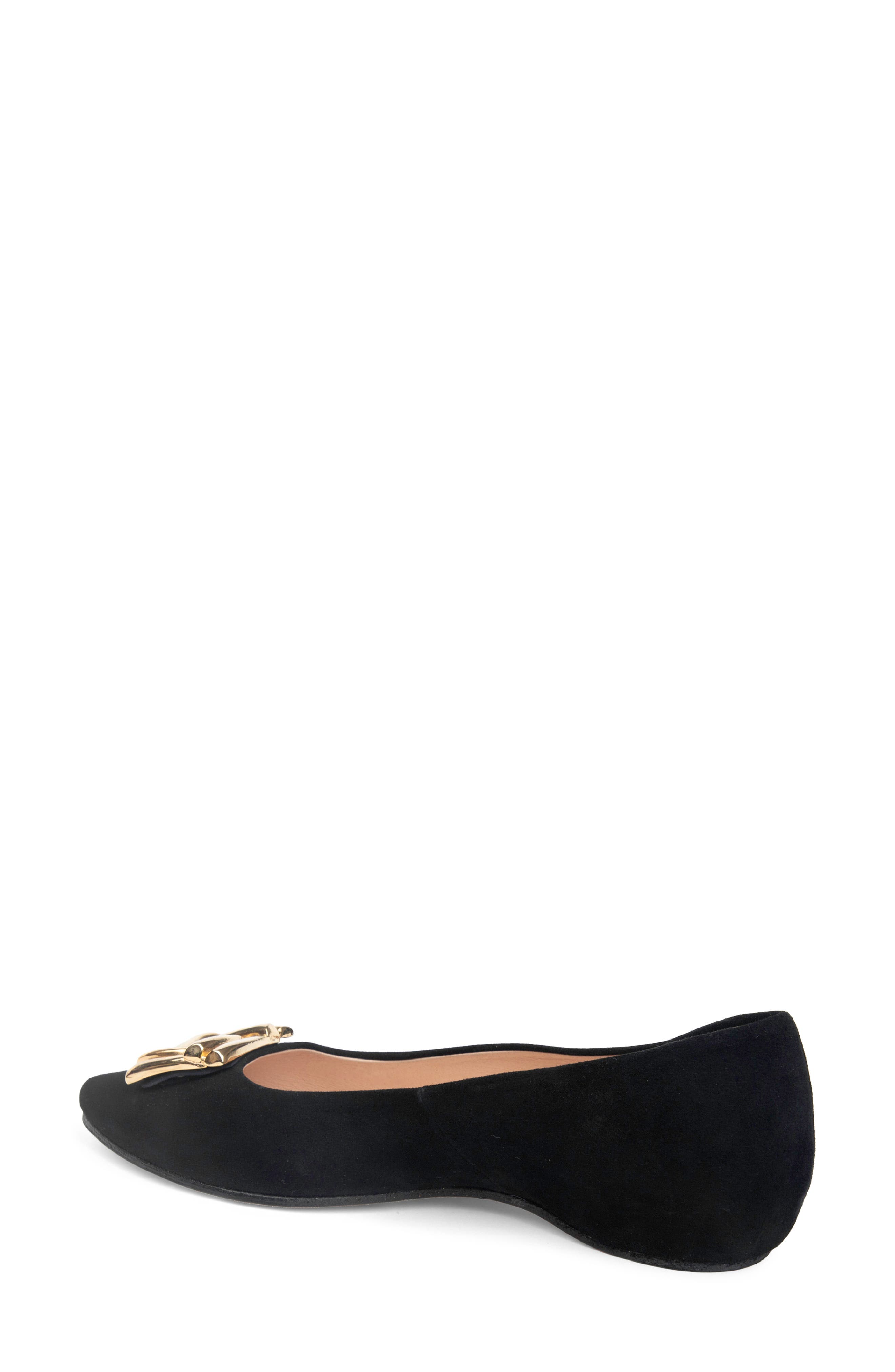 patricia green Bella Flat, Alternate, color, Black Suede