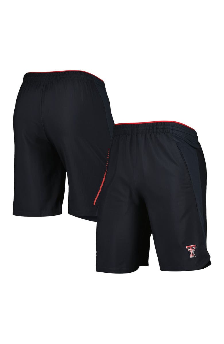 Under Armour Men's Under Armour Black Texas Tech Red Raiders Woven Shorts, Main, color,