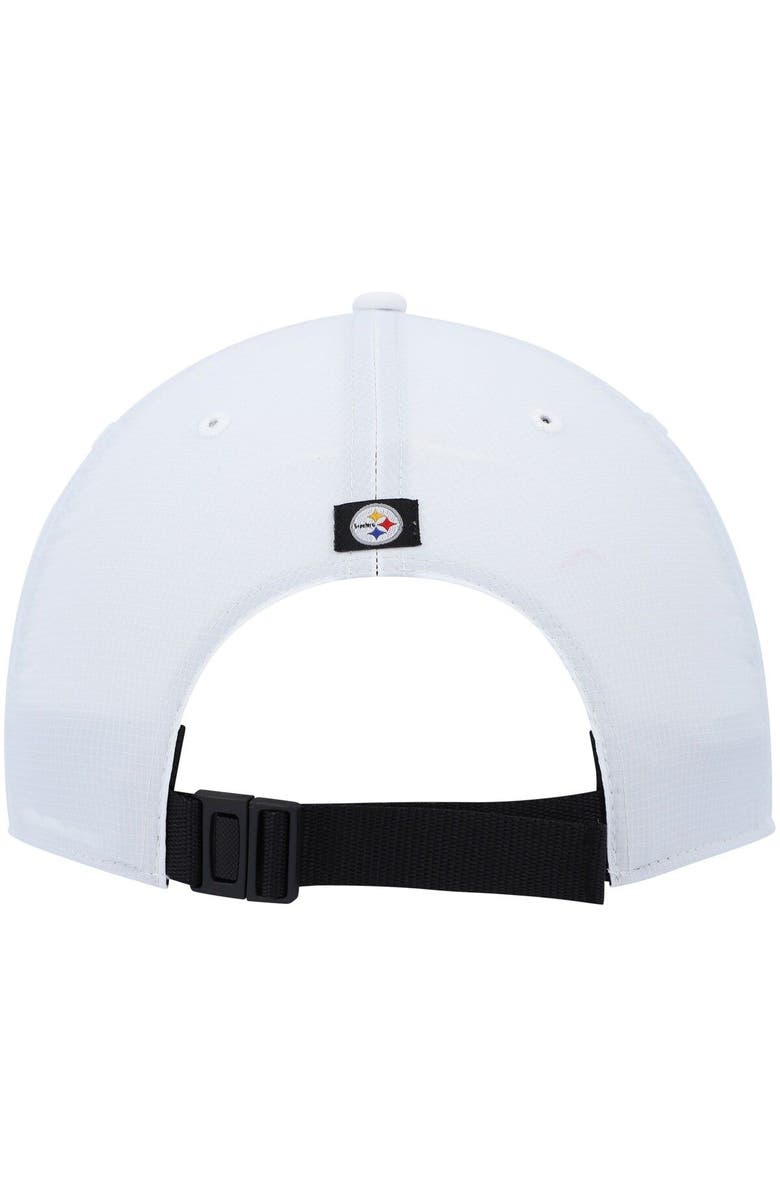 '47 Men's '47 White Pittsburgh Steelers Hitch Stars and Stripes Trucker Adjustable Hat, Alternate, color, White