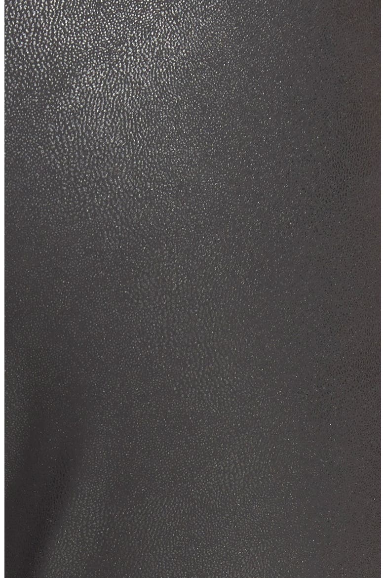 'Happy Hour' Faux Leather Leggings, Alternate, color, BLACK