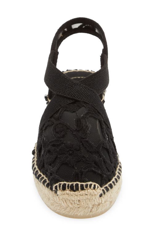 Toni Pons Terra Espadrille Wedge In Black Fabric