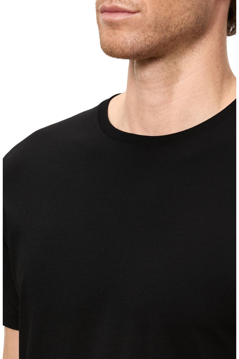 Organic Cotton Softspun Essential Crewneck Tee, Alternate, color, Black