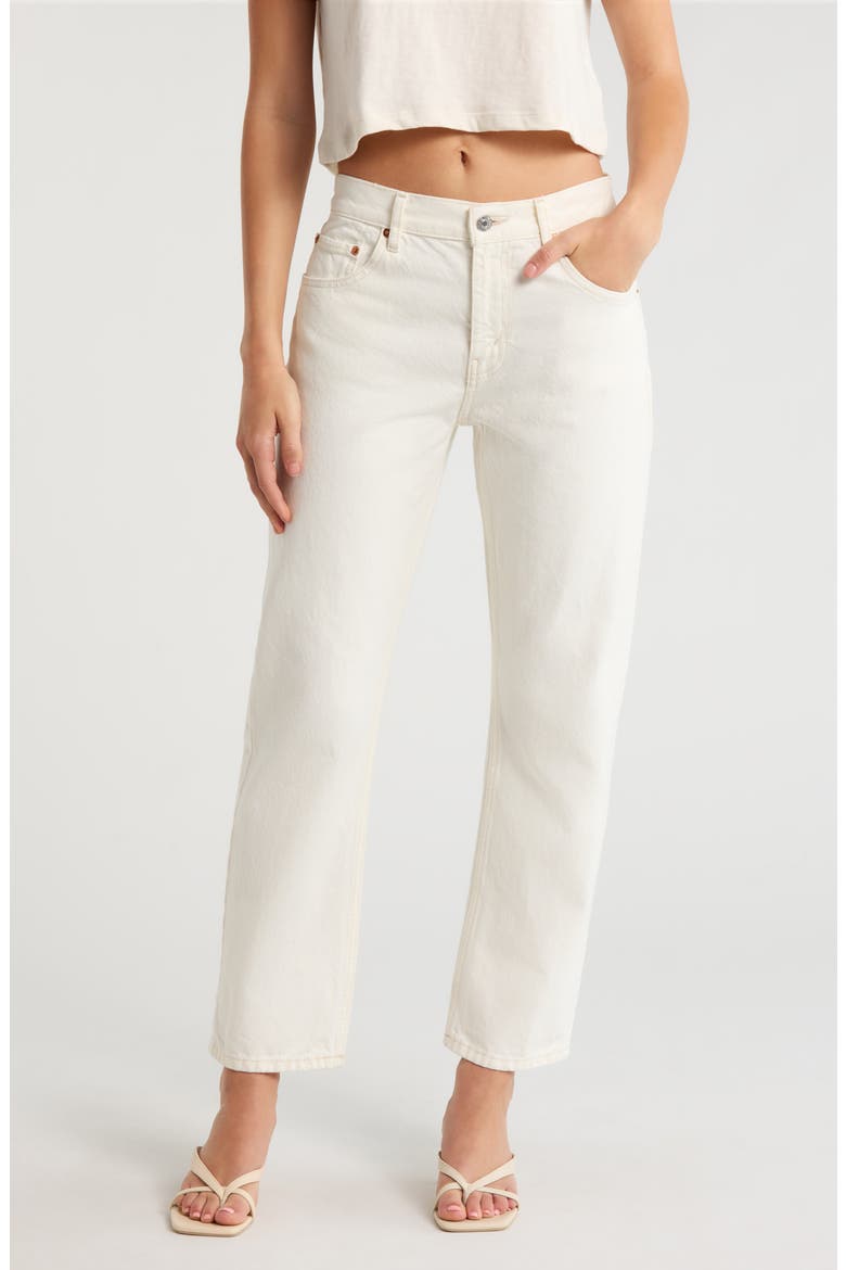 Blondie Crop Jeans, Main, color, CREMA