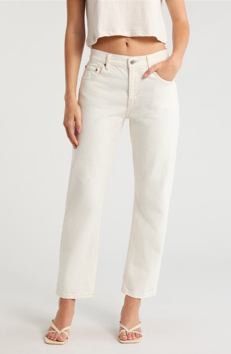 Re/Done Blondie Crop Jeans, Main, color, Crema