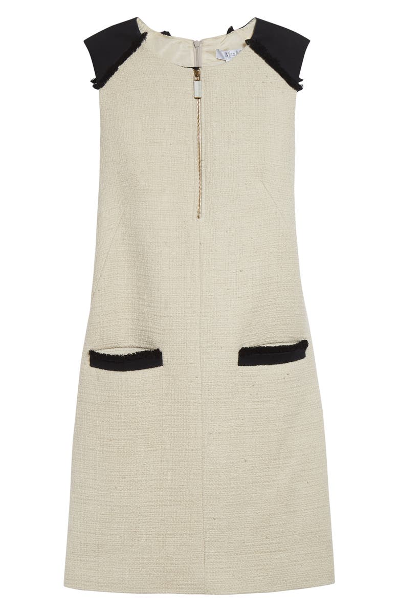Max Mara Mito Tweed Sheath Dress, Alternate, color, Beige