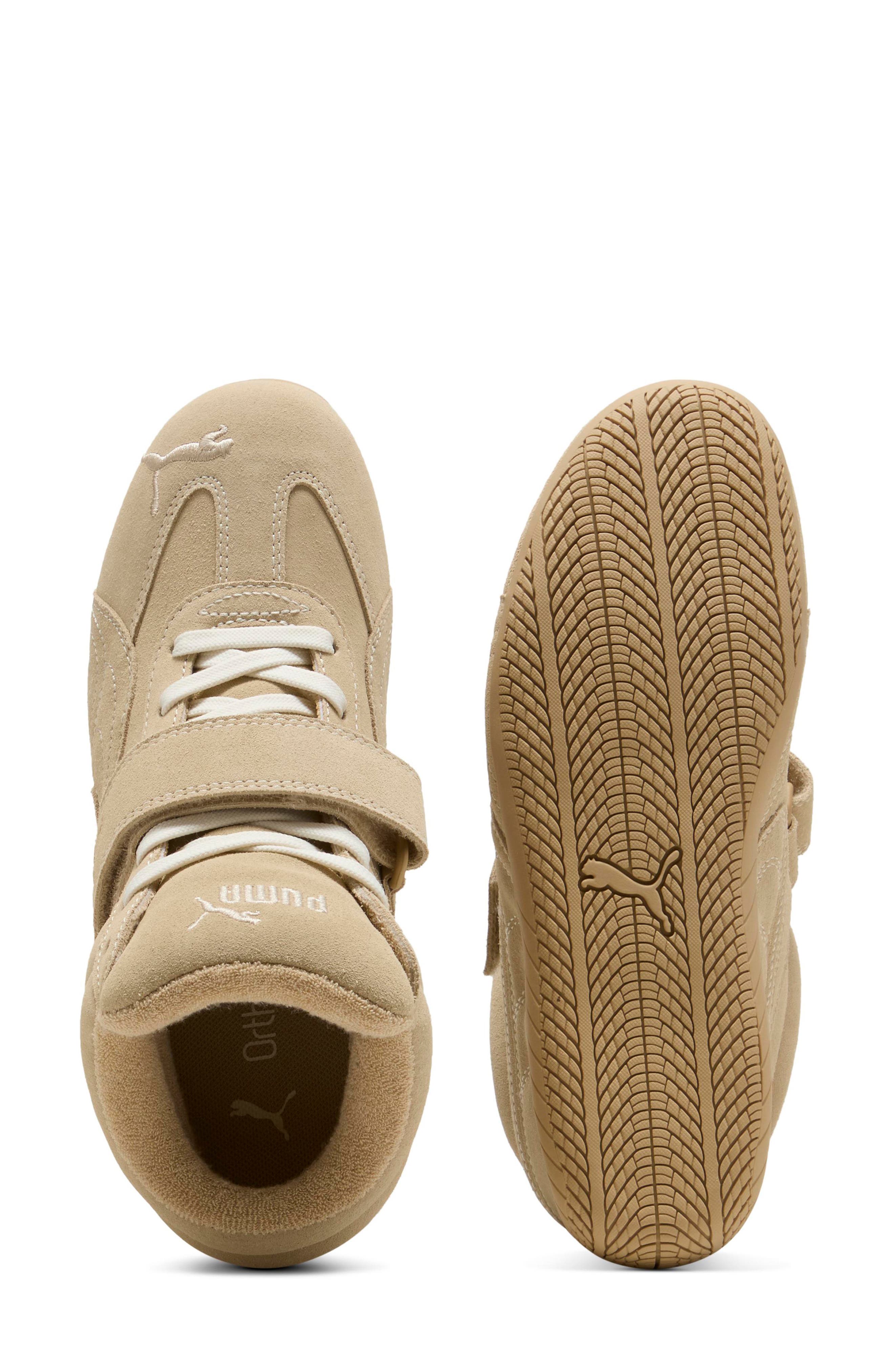 Speedcat Wedge Sneaker, Alternate, color, SAND DUNE/ ALPINE SNOW
