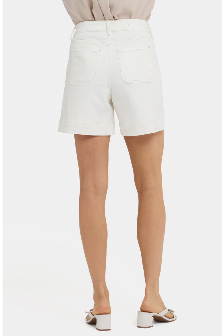 Berkyn Patch Pocket High Waist Denim Shorts, Alternate, color, VINTAGE WHITE