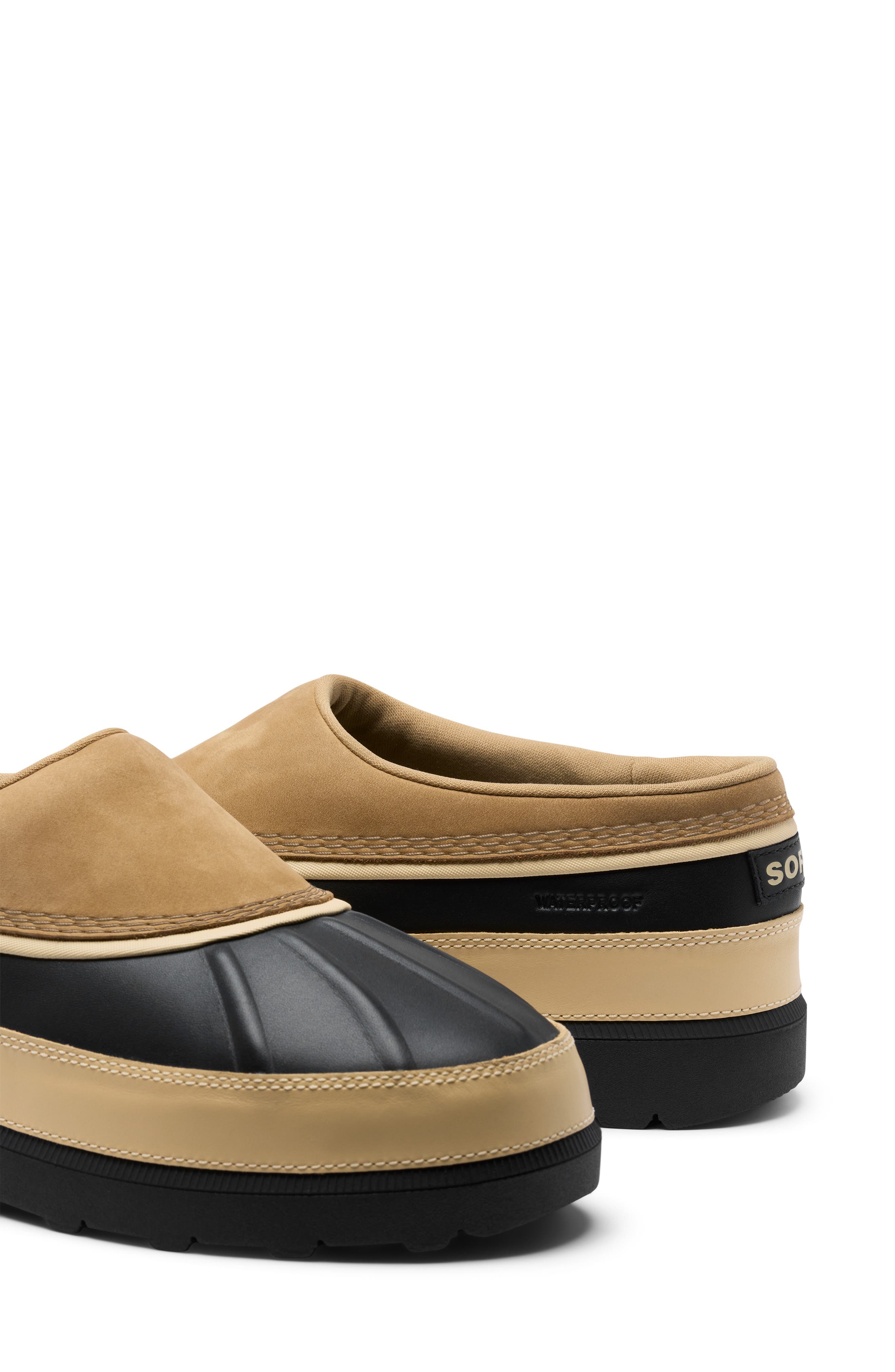 Ambler™ Waterproof Clog, Alternate, color, CARIBOU BUFF/ BLACK