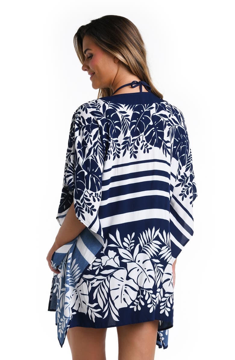 La Blanca Lace-Up Cover-Up Caftan, Alternate, color,