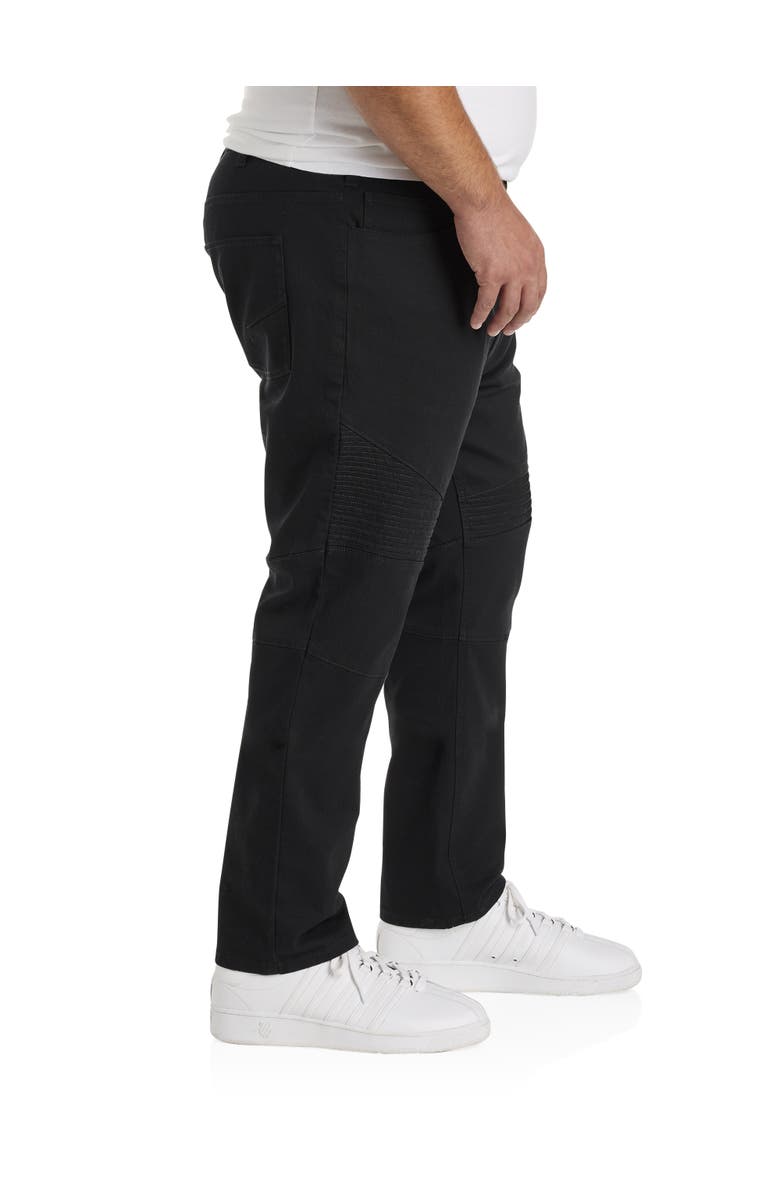True Nation by DXL Black Moto Tapered-Fit Jeans, Alternate, color, 