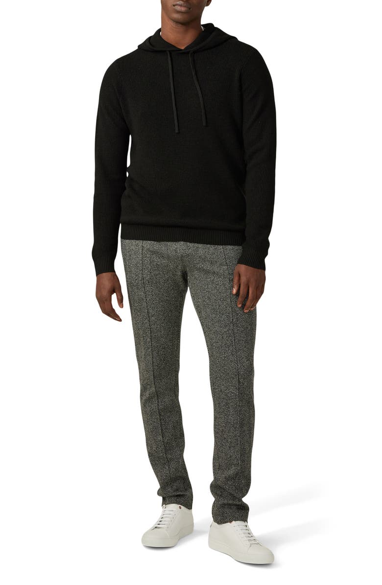 Good Man Brand Waffle Knit Merino Wool Hoodie, Alternate, color,