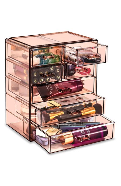 7-Drawer Makeup and Jewelry Storage Case