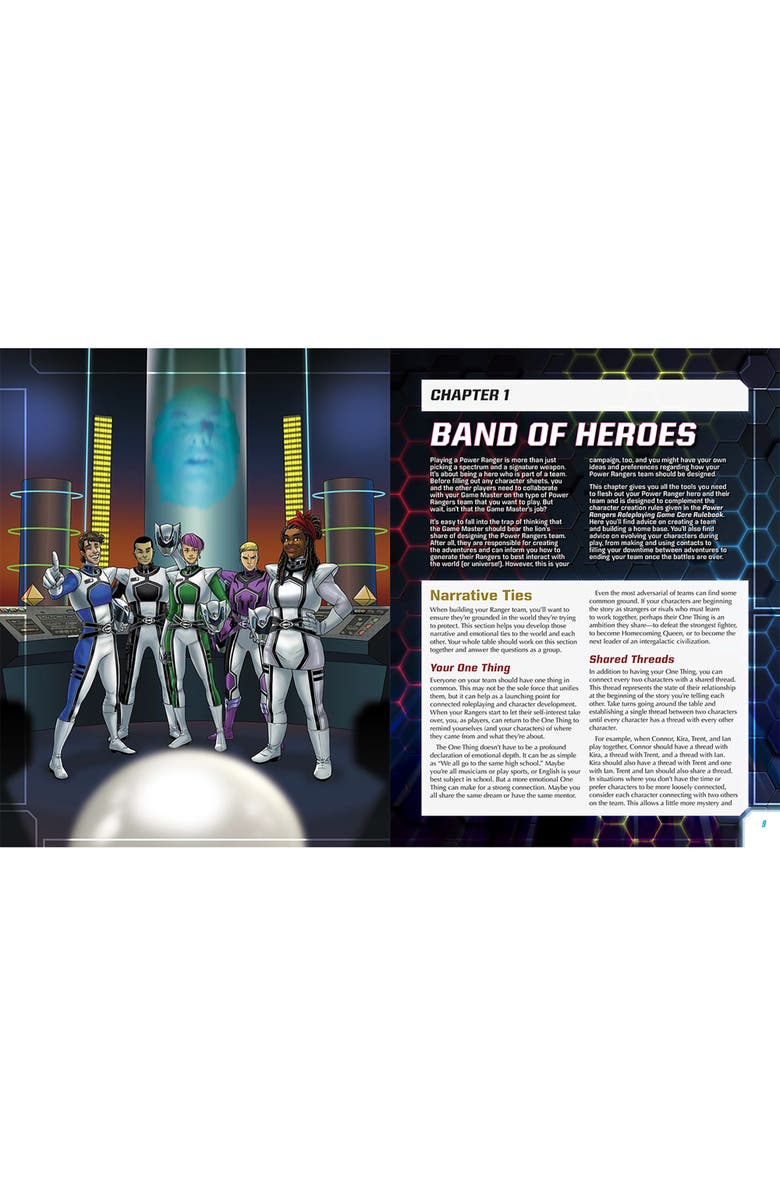 Renegade Game Studios Power Ranger Roleplaying Game Beneath The Helmet Sourcebook, Alternate, color, 