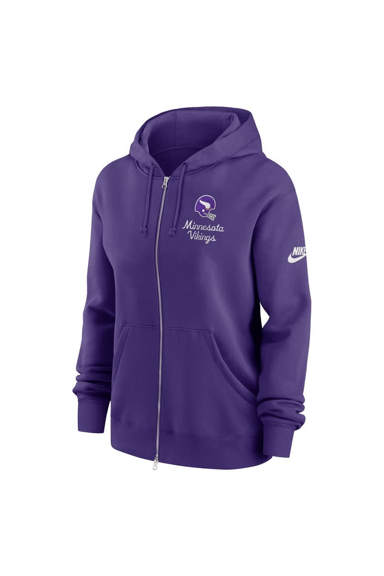 Women's Nike Purple Minnesota Vikings Phoenix Rewind Full-Zip Hoodie, Alternate, color, Purple