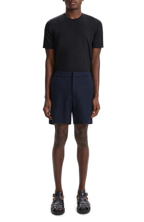 Theory Curtis Slim Fit Internal Drawstring Shorts In Blue