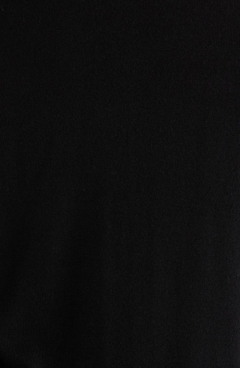 Caslon<sup>®</sup> Crewneck Wool Blend Cardigan, Alternate, color, Black