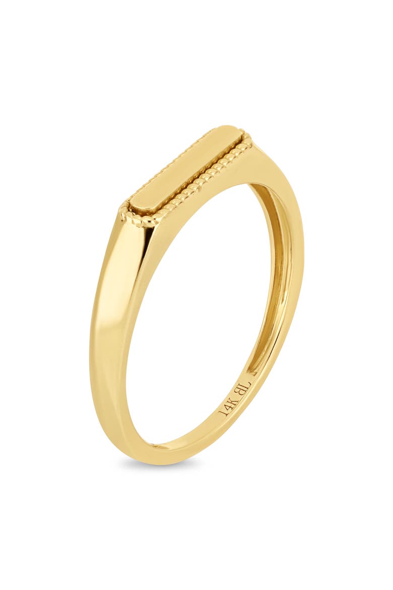 14k Gold Stackable Ring, Alternate, color, 14KY