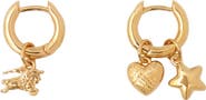 Burberry Mini Charm Hoop Earrings
