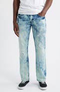 LEVEL 7 Distressed Slim Straight Leg Jeans