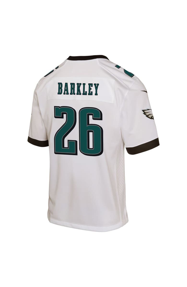 Nike Youth Nike Saquon Barkley White Philadelphia Eagles Game Jersey, Alternate, color,