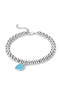 Beaded Heart Charm Bracelet