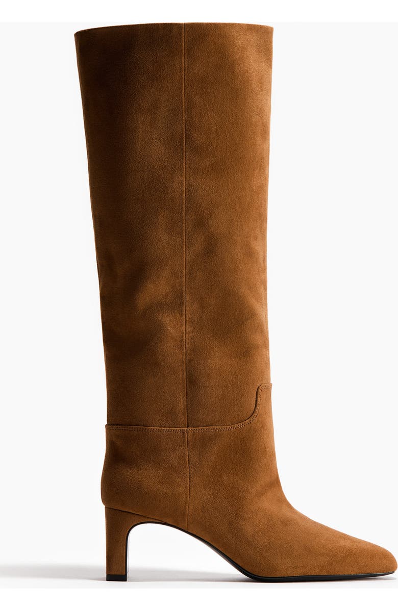 H&M Knee-high Boots, Main, color, Dark Beige
